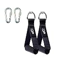 B FIT Professional Exercise Gym Machine Handles for Cable Machines Style Optional (Pair) (Solid ABS Pipe Handles with Snap Hooks)