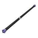 B Fit Weighted Workout Bar for Physical Therapy, Aerobics, Yoga, Pilate, Strength and Balance Training - Padded Foam, Colour Coded, Heavy Duty Solid Steel Exercise Bar,(47”, 2 Kg)