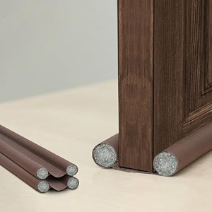 b-safe pvc door bottom sealing guard-made of quality vinylcontrolling pest airtight adjustable easy fitting and removal -3634 inch set of 6