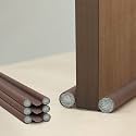 B-Safe Innovation PVC Door Guard (36 Inches, Pack of 3) Gap Filler for Door Bottom Seal Strip - Sound-Proof, Reduce Noise, Energy Saving Door Stopper for Reduce Door Dust, Insects Protector (Brown)