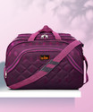 B STAR B 60 L Strolley Duffel Bag - Travel Duffle Bags with Wheels - Purple - Large Capacity