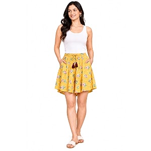 B STORIES Womens Flared Shorts - Culottes