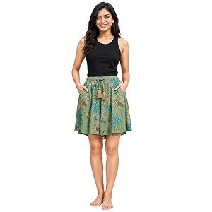 B STORIES Womens Flared Shorts - Culottes