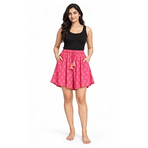 B STORIES Womens Flared Shorts - Culottes