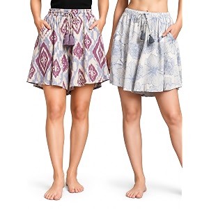 B STORIES Womens Viscose Printed Lounge Culotte