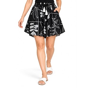 b stories women39s ultra-soft printed 100 viscose culotte shorts  soft casual high waist lounge shorts  girls ladies stylish quirky casual summer beach bottoms s-xxl