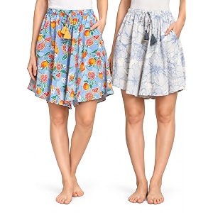B STORIES Womens Viscose Printed Lounge Culotte