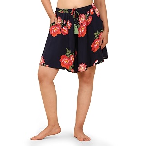 b stories women39s ultra-soft printed 100 viscose culotte shorts  soft casual high waist lounge shorts  girls ladies stylish quirky casual summer beach bottoms s-xxl