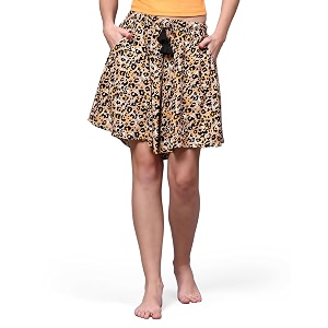 b stories women39s ultra-soft printed 100 viscose culotte shorts  soft casual high waist lounge shorts  girls ladies stylish quirky casual summer beach bottoms s-xxl
