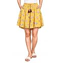 B STORIES Women's Ultra-Soft Printed 100% Viscose Culotte Shorts | Soft Casual High Waist Lounge Shorts | Girls Ladies Stylish Quirky Casual Summer Beach Bottoms (S-XXL)