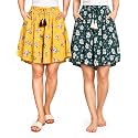 B STORIES Women39s Viscose Printed Lounge Culotte