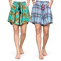 B STORIES Women39s Viscose Printed Lounge Culotte