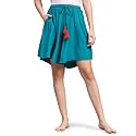 B STORIES Women's Ultra-Soft Printed 100% Viscose Culotte Shorts | Soft Casual High Waist Lounge Shorts | Girls Ladies Stylish Quirky Casual Summer Beach Bottoms (S-XXL)