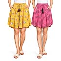 B STORIES Women39s Viscose Printed Lounge Culotte