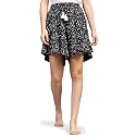 B STORIES Women's Ultra-Soft Printed 100% Viscose Culotte Shorts | Soft Casual High Waist Lounge Shorts | Girls Ladies Stylish Quirky Casual Summer Beach Bottoms (S-XXL)