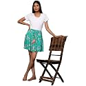 B STORIES Women's Viscose Printed Culotte Shorts