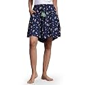 B STORIES Women's Ultra-Soft Printed 100% Viscose Culotte Shorts | Soft Casual High Waist Lounge Shorts | Girls Ladies Stylish Quirky Casual Summer Beach Bottoms (S-XXL)