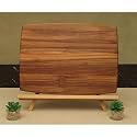 Edge Grain Chopping Board | Teakwood | Non-Slip Rubber feet | 15×11×0.75 inches | Chop, Serve, Prep | Food Grade Finish | No Dyes No Chemicals