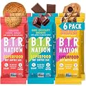 B.T.R Nation - Superfood Protein Bar Variety Pack - Vegan - 6 Bars