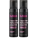 B.Tan I Want The Darkest Tan Possible Self Tan Mousse Unisex 6.7 oz (Pack of 2)