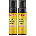 b.tan Ultra Long Lasting Self Tanner Mousse, Forever & Ever Last Upto 11 Days, Fast, 1 Hour Express Sunless Tanning Foam, No Fake Tan Smell, DarkBronze Glow, Vegan Cruelty Free, 6.7 Fl Oz (Pack of 2)