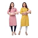 B2F Women39s Printed Cotton Straight Maternity Kurti