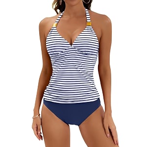 B2prity Womens Tankini Set Halter Tummy Control