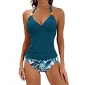 B2prity Women39s Tankini Set Halter Tummy Control