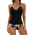 B2prity Women39s Tankini Set Halter Tummy Control