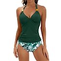 B2prity Women39s Tankini Set Halter Tummy Control