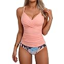 B2prity Women39s Tankini Swimsuits Tummy Control Ruched