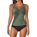 B2prity Women39s Tankini Swimsuits Tummy Control Ruched