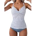 B2prity Women39s Tankini Swimsuits Tummy Control Ruched