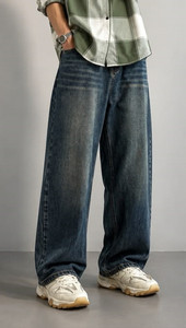 B4U Baggy Fit Men Blue Jeans