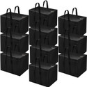 B5 INDUSTRIES Moisture Proof Multi-Purpose Storage Bag/Clothing Storage Strong Handle Black - Pack Of 10_B5 Luggage Cover