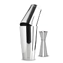 BAB Louie Boston Shaker Set with Jigger, Stainless Steel Premium Cocktail Shaker Set with Jigger, Professional Bartender Shaker Kit, Perfect for Home Parties, Bar Shaker
