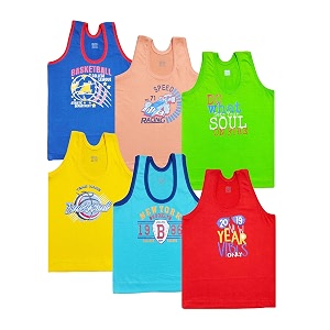 BABA AND BABY Cotton Printed Vest baniyan