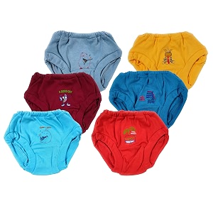baba and baby kids cotton underwear drawer panty multicolor pack of-6
