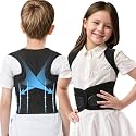 babaka Posture Corrector for Kids, Adjustable Full Back Support, Back Brace for Upper and Lower Back Pain Relief, Scoliosis, Dowagers Hump, Hunchback, Thoracic, Spine Corrector，XX-Large