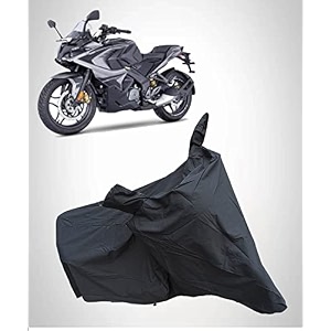 bajaj pulsar rs200 waterproof bike body cover  snow  sun amp dust protection easy to clean  belt with lock