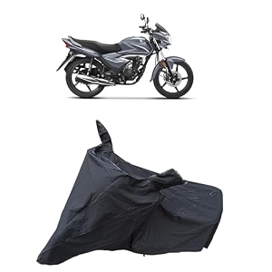 hnda shine waterproof bike body cover  snow  sun amp dust protection easy to clean  belt with lock