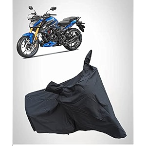 hornet 20 waterproof bike body cover  snow  sun amp dust protection easy to clean  belt with lock compatible with hornet 20 black