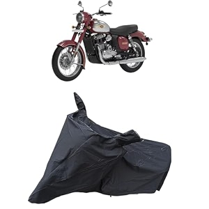 jawa 350 waterproof for bike body  snow  sun amp dust protection easy to clean  belt with lock black