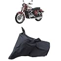 Jawa 350 Waterproof For Bike Body | Snow + Sun &amp; Dust Protection Easy To Clean + Belt With Lock, Black
