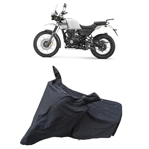 re himalayan raid 450 waterproof bike body cover  snow  sun amp dust protection easy to clean  belt with lock