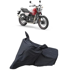 re scrambler 450 waterproof bike body cover  snow  sun amp dust protection easy to clean  belt with lock