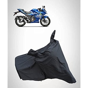suzuki gixxer sf 250 waterproof bike body cover  snow  sun amp dust protection easy to clean  belt with lock