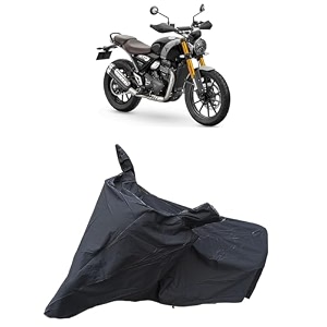 triumph scrambler 400 x waterproof bike body cover  snow  sun amp dust protection easy to clean  belt with lock