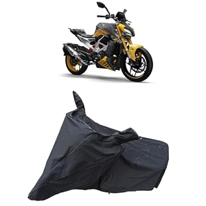 tvs apache rtr 310 waterproof for bike body  snow  sun amp dust protection easy to clean  belt with lock black