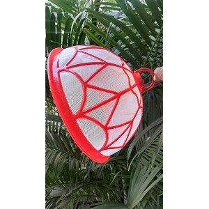 babbu food dome round plastic net food cover kitchen table flies mosquitoes insect proof dining tables covers rice vegetable covers for anti fly mosquito mesh red small